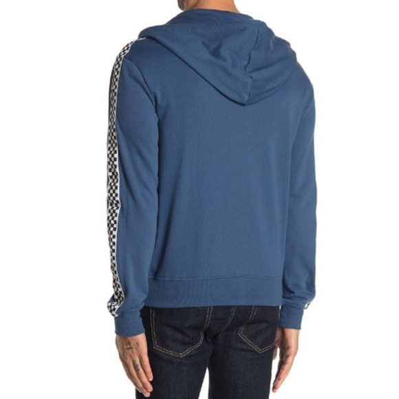 Sovereign Code King Checkered Trim Zip Hoodie Sweater - Picture 2 of 9